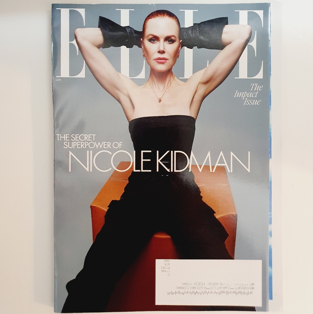 Elle Magazine April 2024 Nicole Kidman - The Impact Issue - Secret Superpower